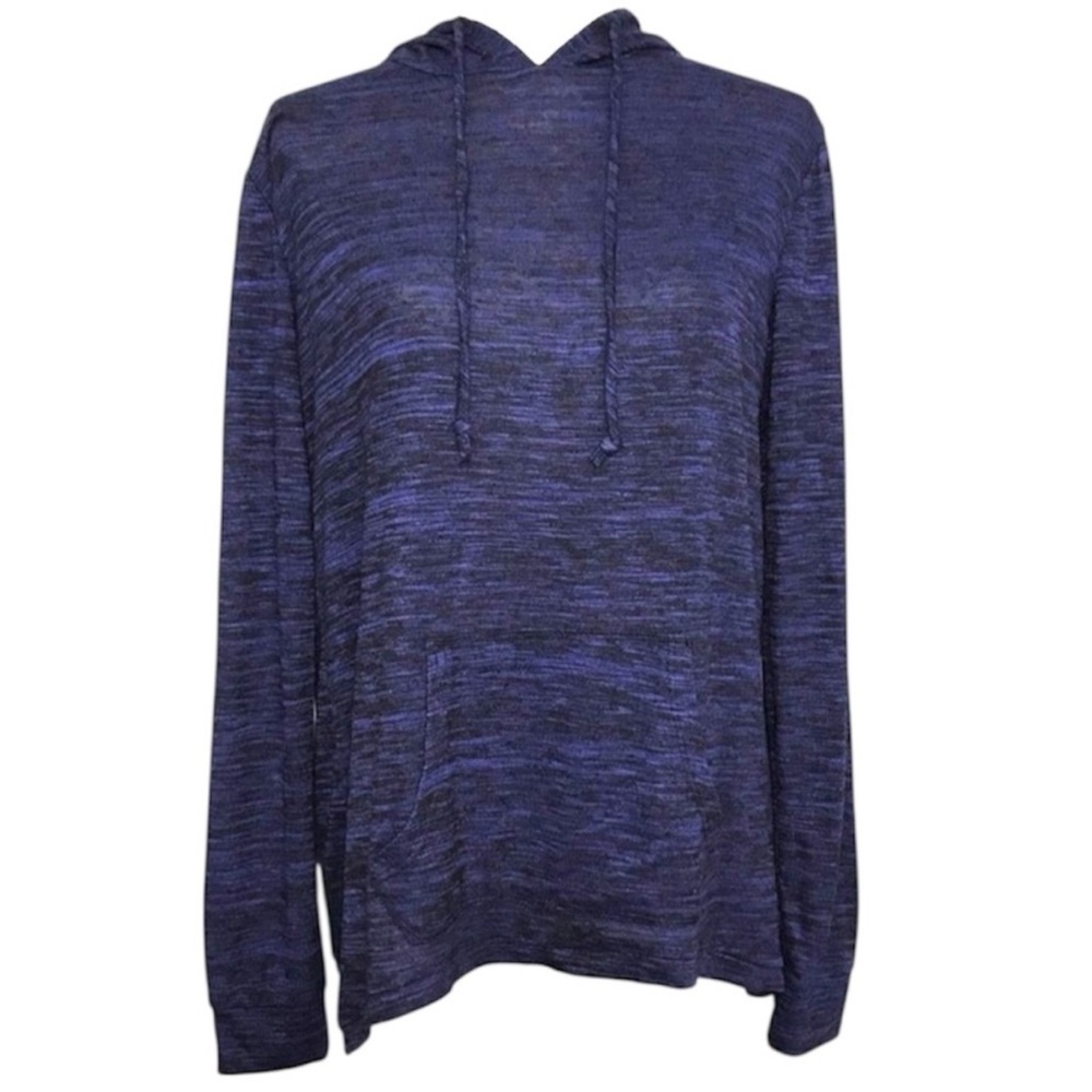 NWT Mossimo Supply Co. Blue Pullover Hoodie Split Back Lightweight Size Small